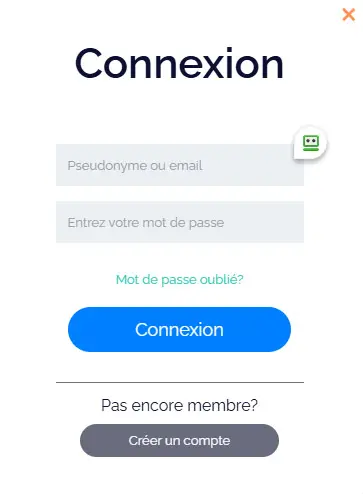 Connexion des membres du LUCKY LUKE CASINO