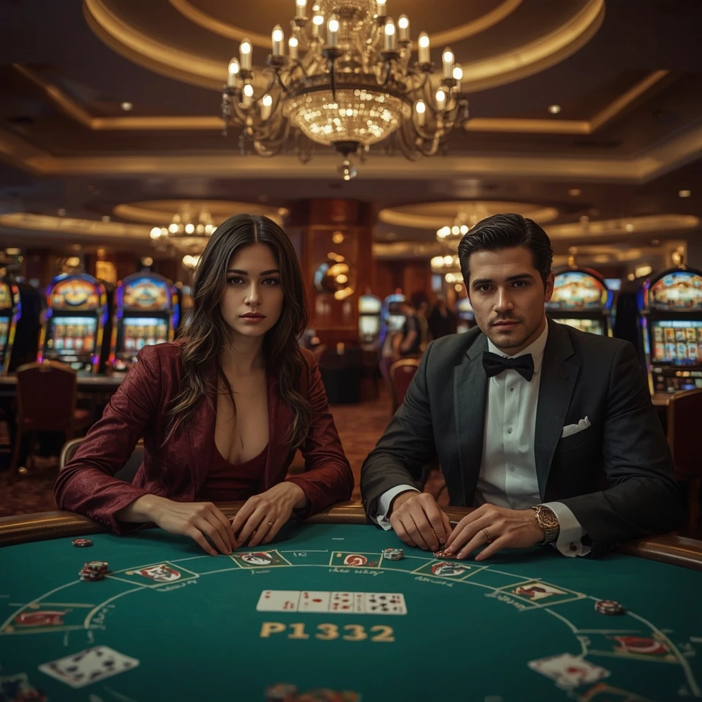 Deux joueurs de poker dans un LUCKY LUKE CASINO
